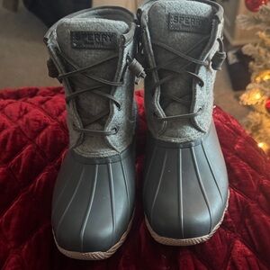 Sperry Charcoal Duck Boots
